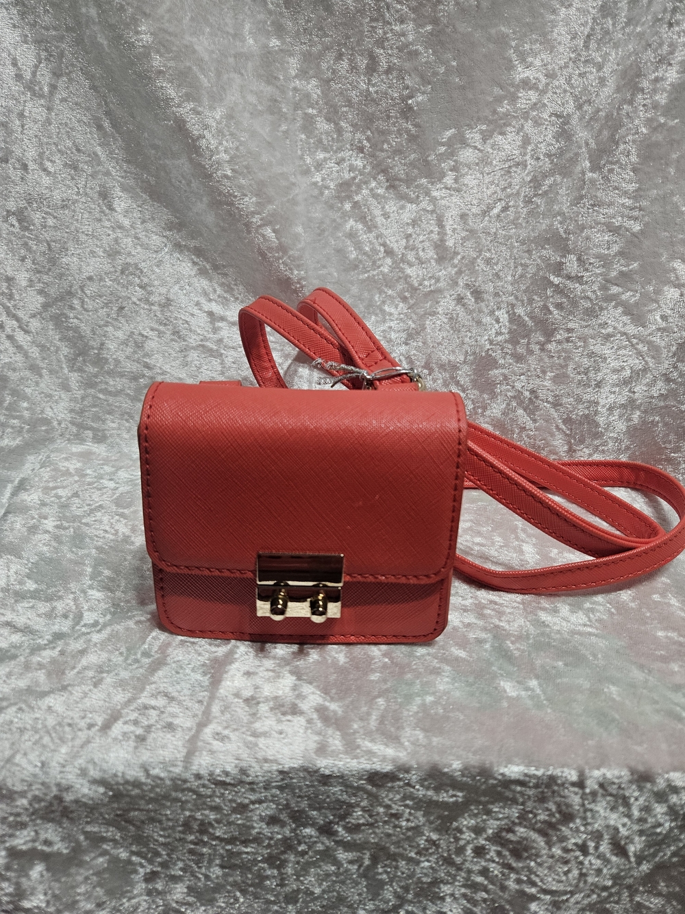 Crossi Coral Crossbody Mini Bag with Gold Hardware